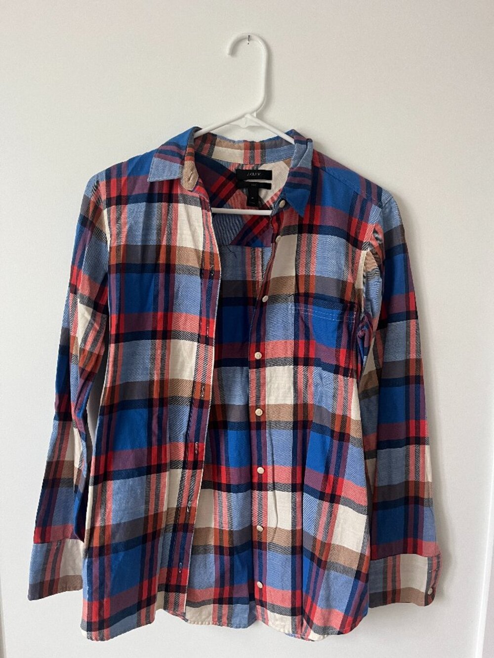 J. Crew Plaid Button Down Shirt Size 4